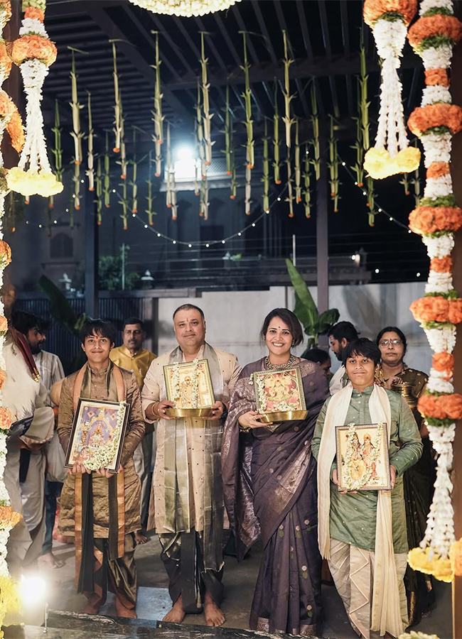 Actress Anasuya Bharadwaj New House Warming Ceremony Photos3