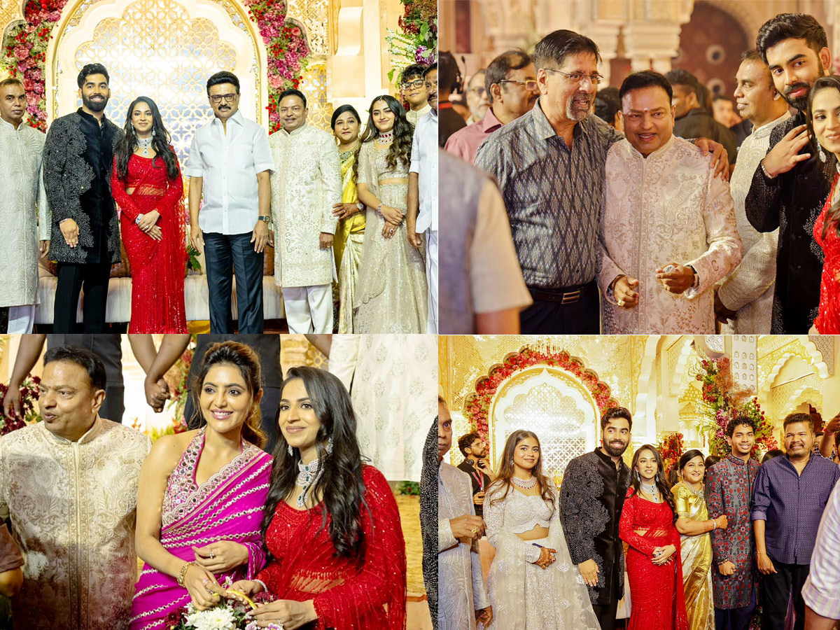 Celebreties Attended Ishari Ganesh Daughter Wedding Reception Photos1