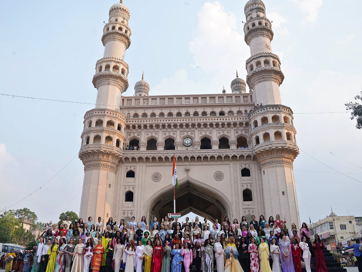 Miss World 2025 Contestants At Charminar, Hyderabad Photos6