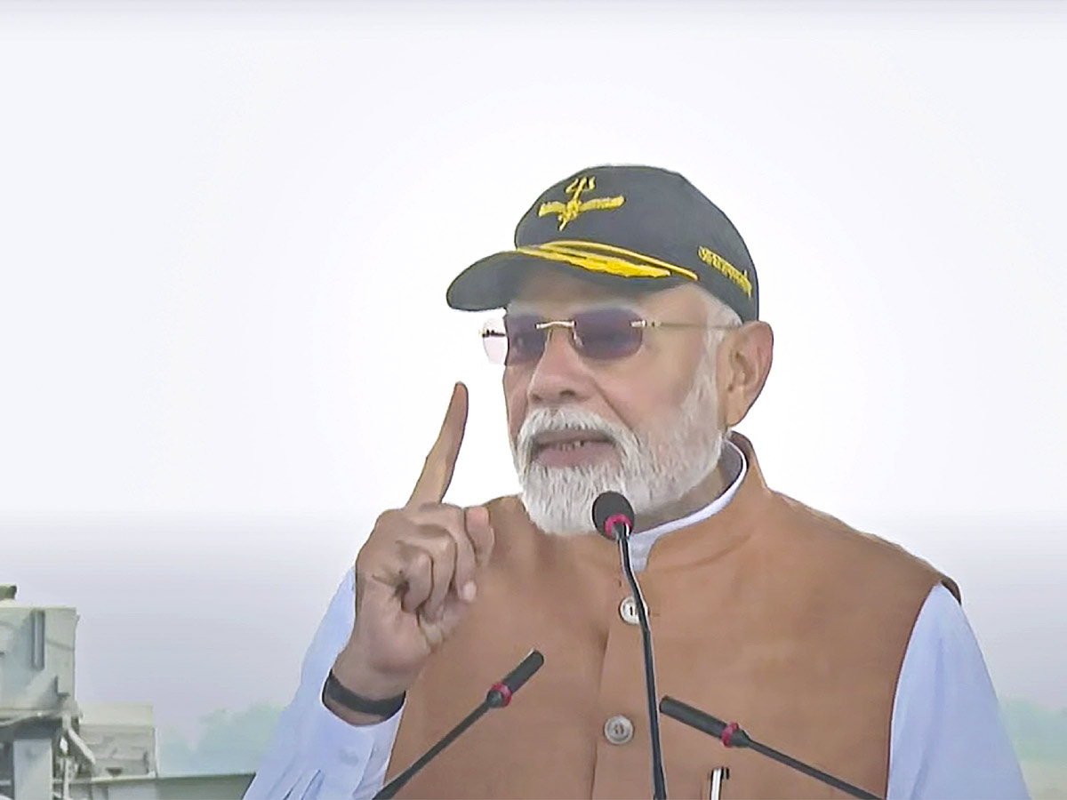 PM Narendra Modi meets jawans at Adampur Airbase Photos10