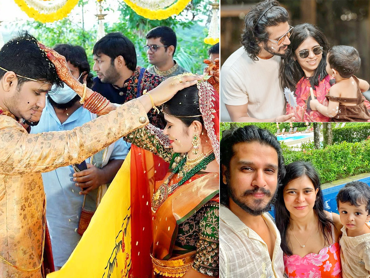 Hero Nikhil And Pallavi Wedding Anniversary Photos1