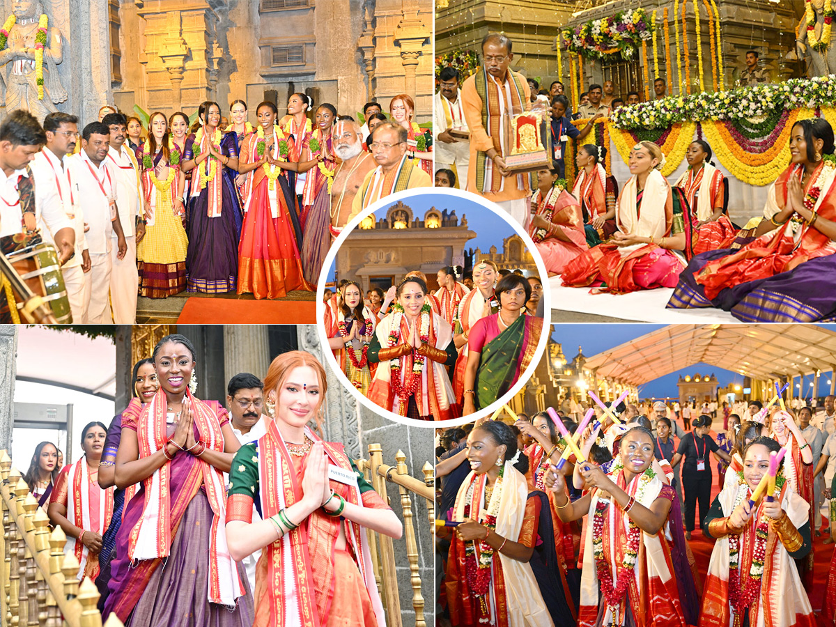Miss World 2025 Contestants To Visit Yadagirigutta And Pochampally Photos1