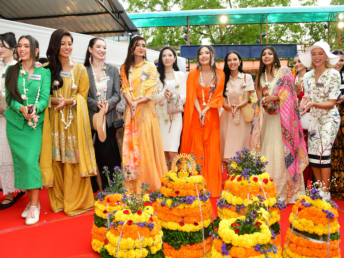 Miss World 2025 Contestants at Pillalamarri Photos19