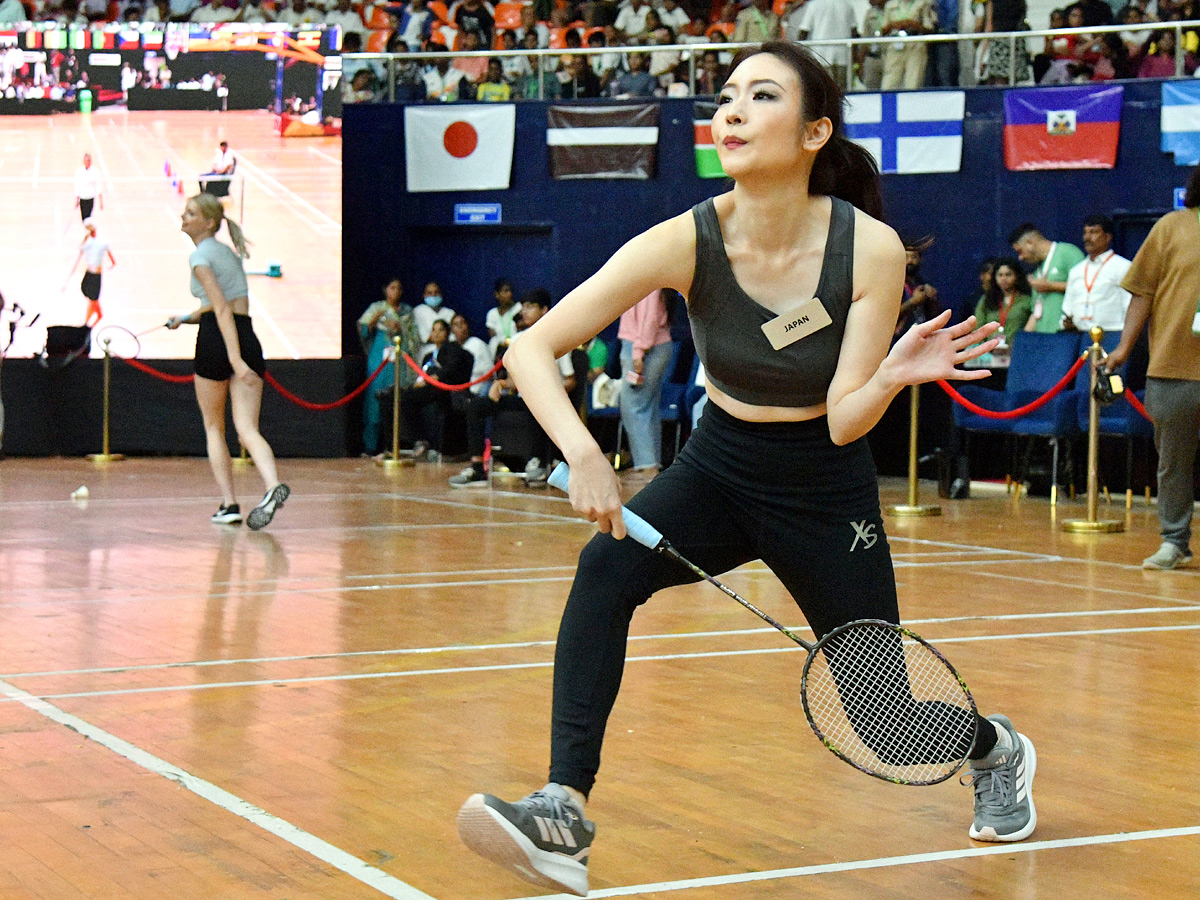 Miss World 2025 Contestants participated in Sports At Gachibowli indoor stadium Photos18