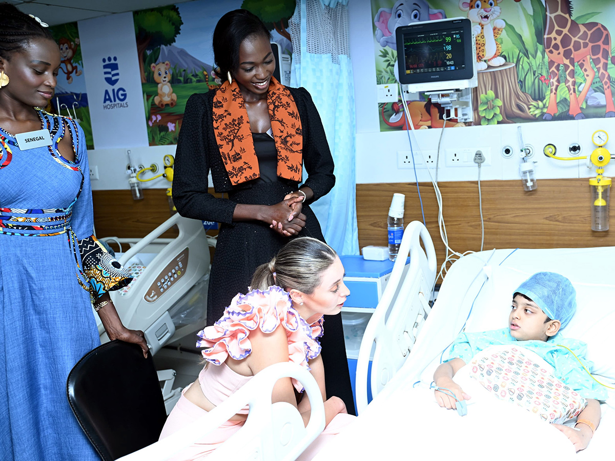 Miss World Contestants Words On AIG Hospitals Gachibowli Photos26