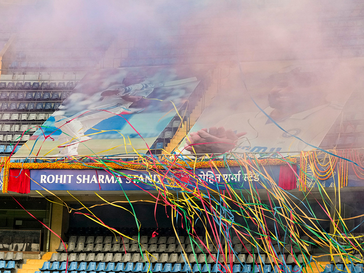 Rohit Sharma Stand at the Wankhede Stadium Photos11