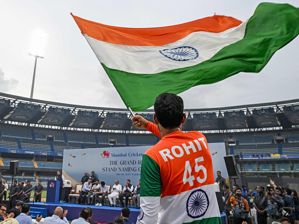 Rohit Sharma Stand at the Wankhede Stadium Photos12