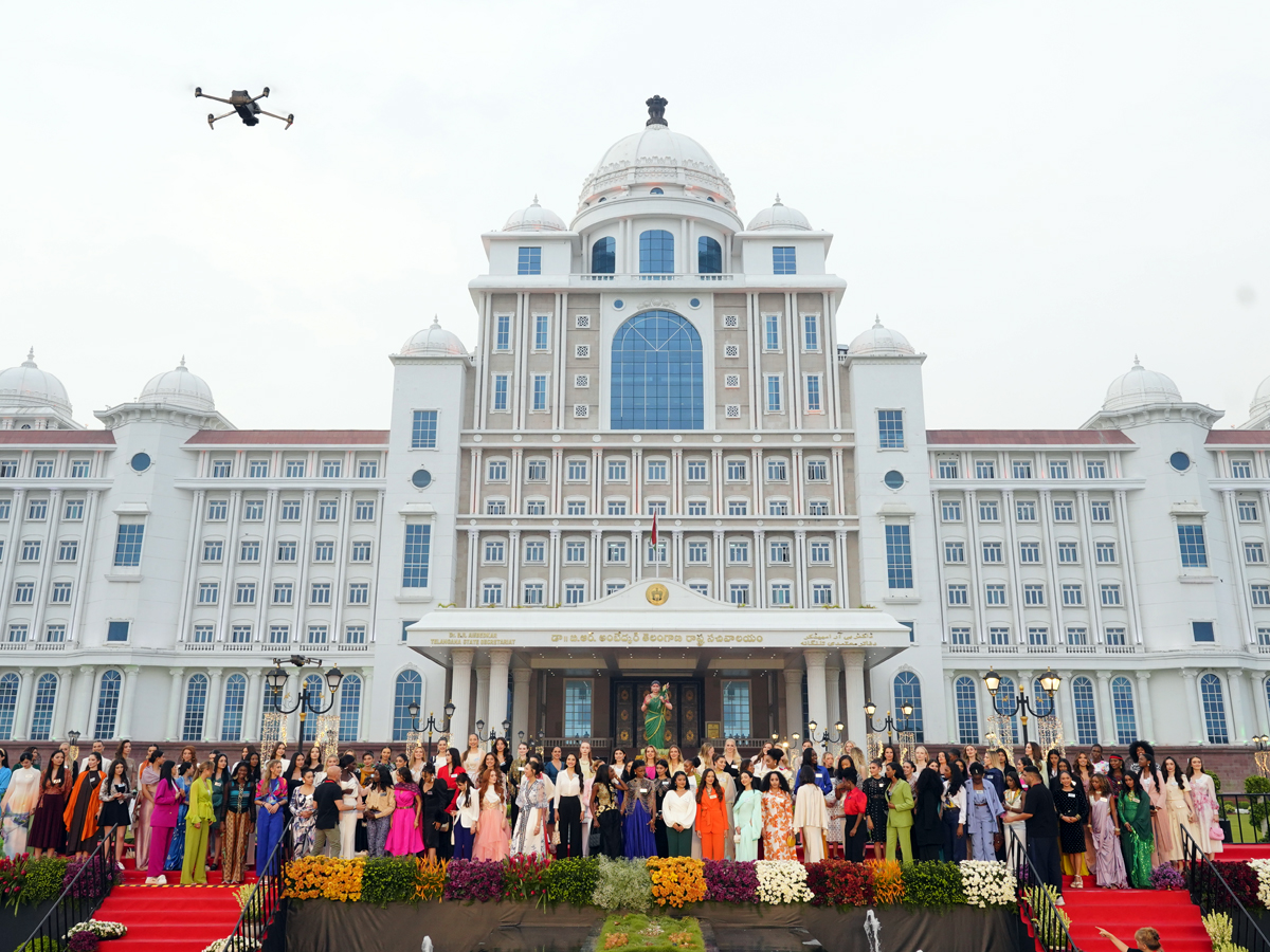 Miss World 2025: Beauty queens visited the Telangana Secretariat on Sunday May 18.2