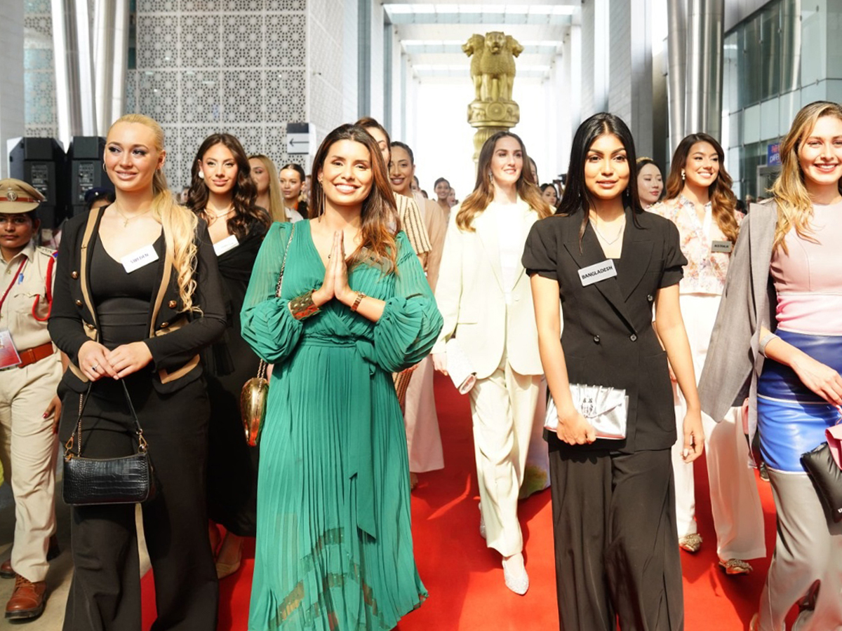 Miss World 2025: Beauty queens visited the Telangana Secretariat on Sunday May 18.17