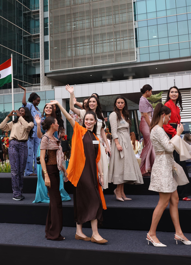 Miss World 2025: Beauty queens visited the Telangana Secretariat on Sunday May 18.3