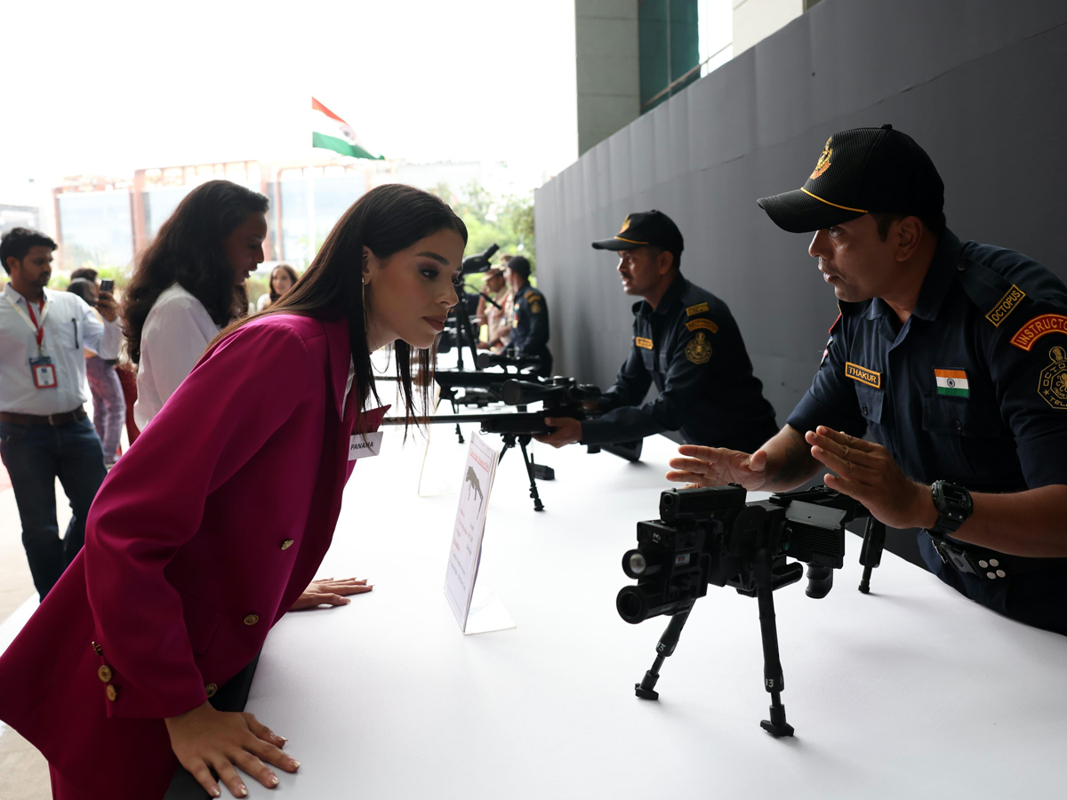 Miss World 2025: Beauty queens visited the Telangana Secretariat on Sunday May 18.5