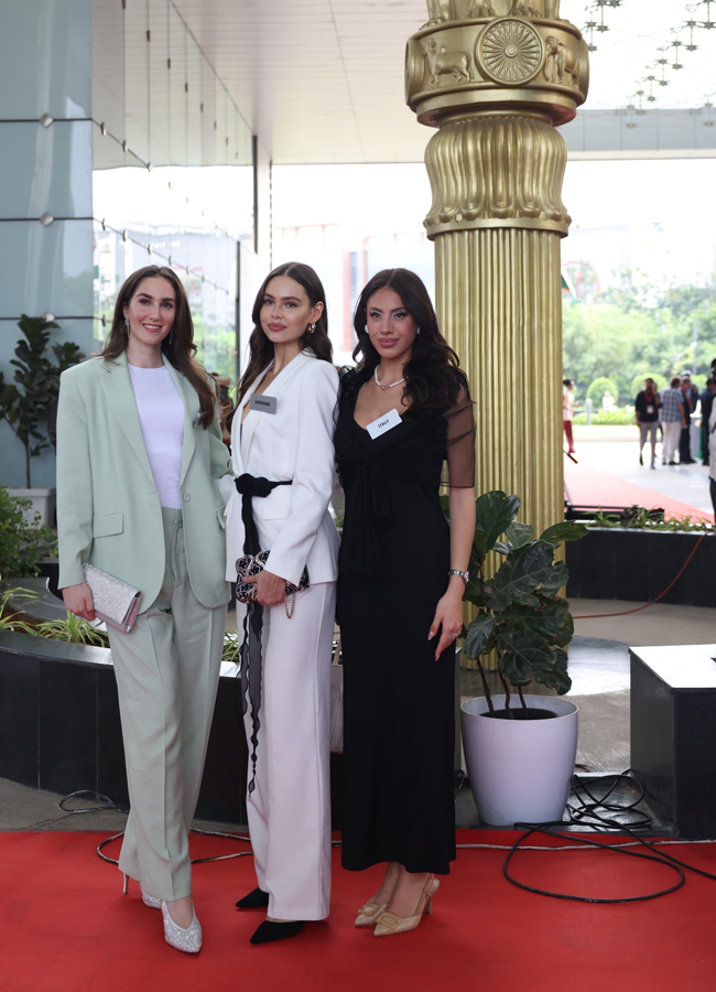 Miss World 2025: Beauty queens visited the Telangana Secretariat on Sunday May 18.7