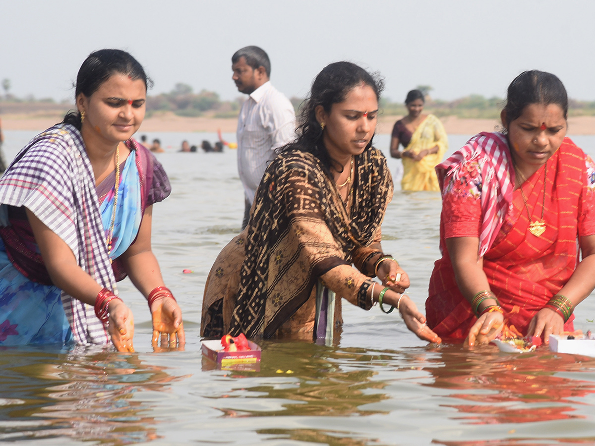 Kaleshwaram Saraswati River Pushkaralu 2025 Photos2