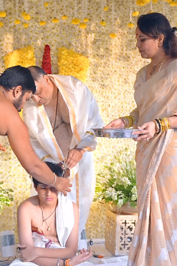 Anchor Anasuya Bharadwaj Son Upanayanam Function Photos11