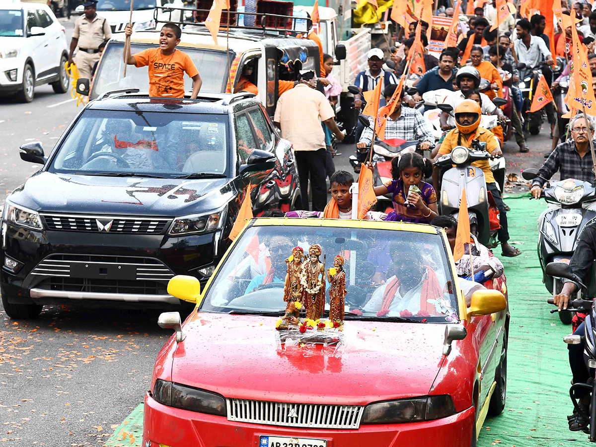 Hanuman Jayanti 2025 : Hanuman Shobha Yatra Vijayawada BRTS Road13