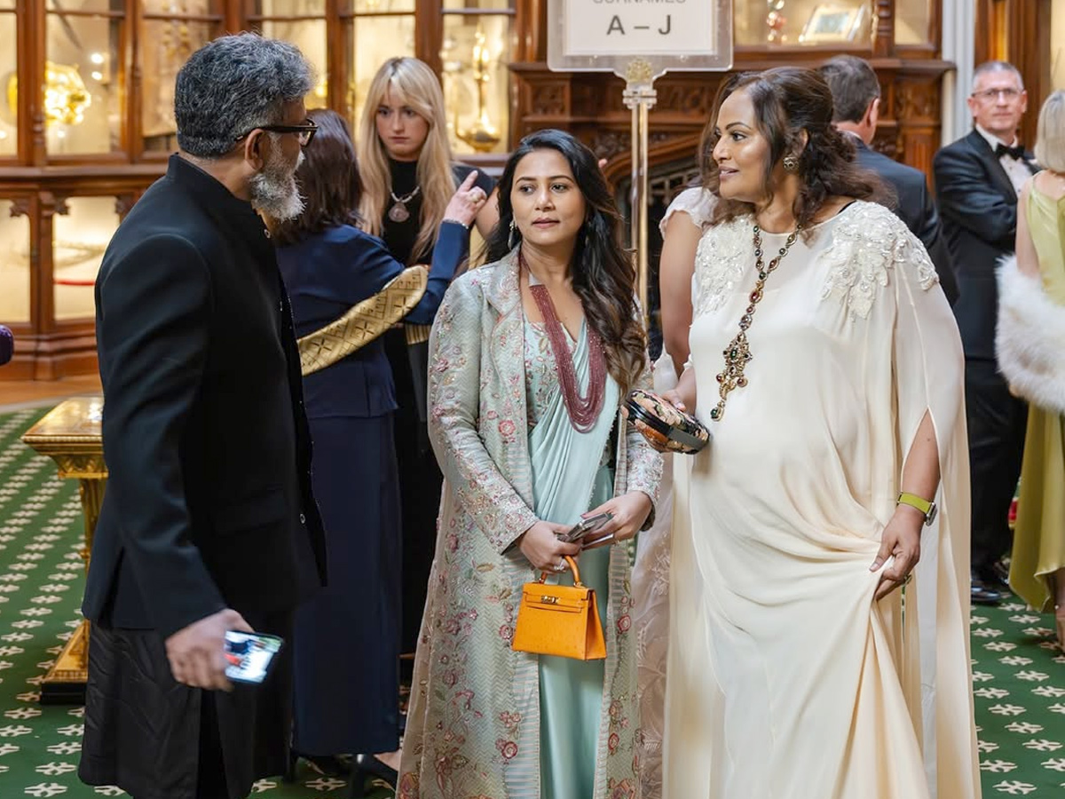 Director Sukumar and his wife Thabitha meet Princess Anne Photos2