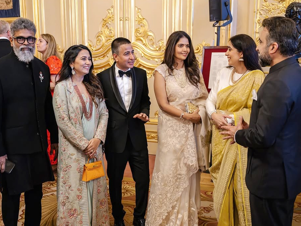 Director Sukumar and his wife Thabitha meet Princess Anne Photos6