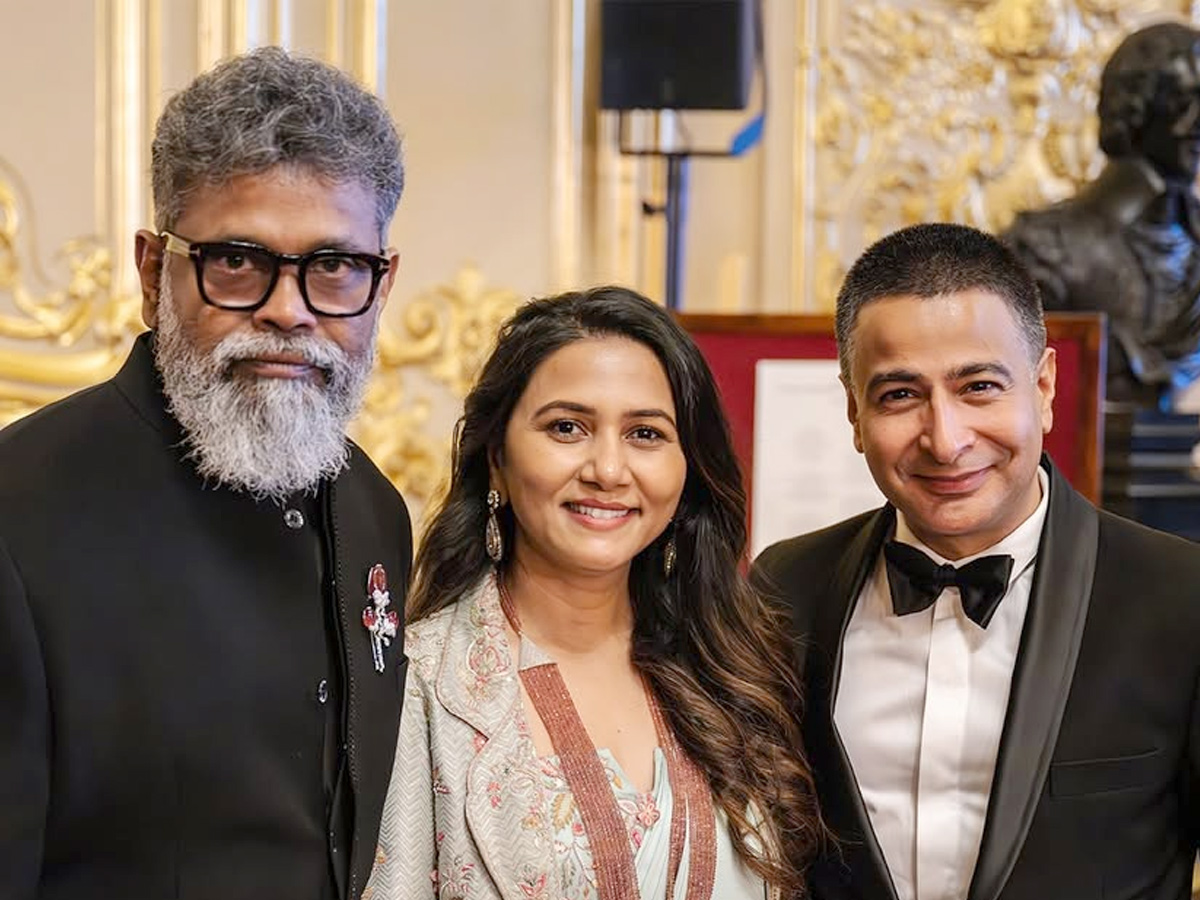 Director Sukumar and his wife Thabitha meet Princess Anne Photos7