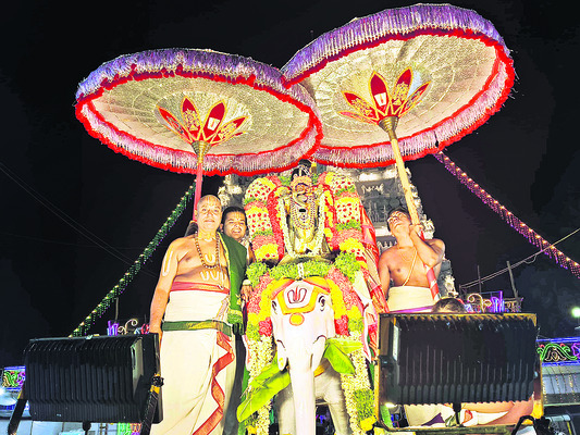 గజరాజుపై వేణుగోపాలుడు 1