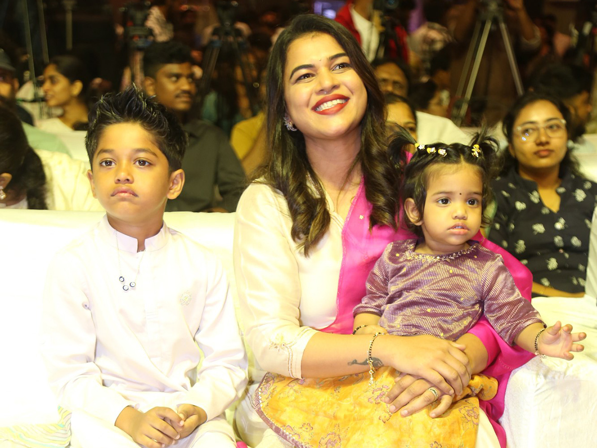 Manchu Manoj Family At Bhairavam Pre Release Event11