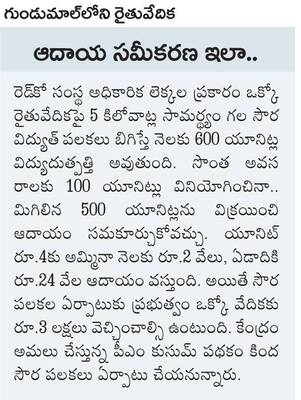 రైతువేదికలు.. సౌర కేంద్రాలు 1