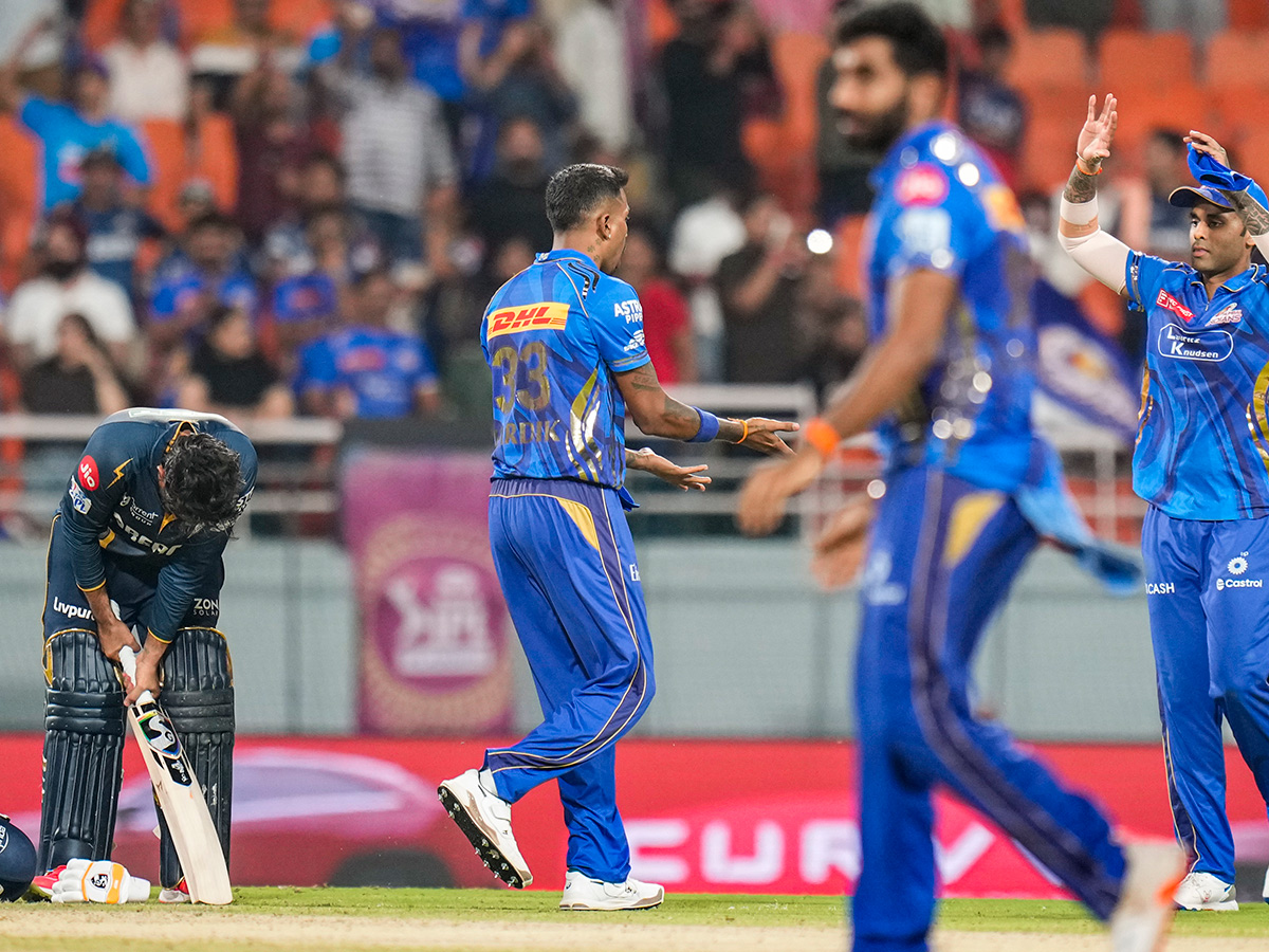 IPL 2025 Eliminator cricket match between Mumbai Indians and Gujarat Titans2