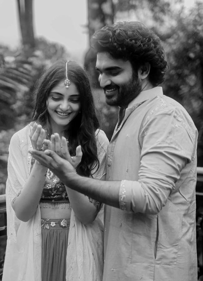 Hero kiran abbavaram wife rahasya gorak seemantham photos11