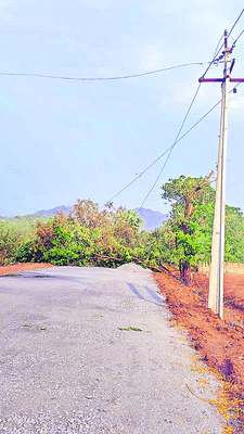భారీ గాలులు.. వడగండ్ల వాన 1