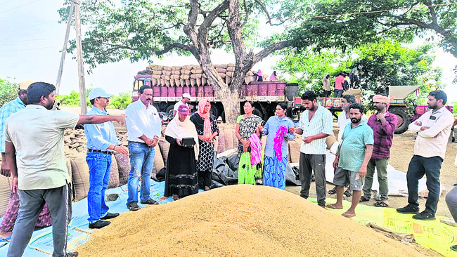 ధాన్యం కొనుగోళ్లు పరిశీలన
2