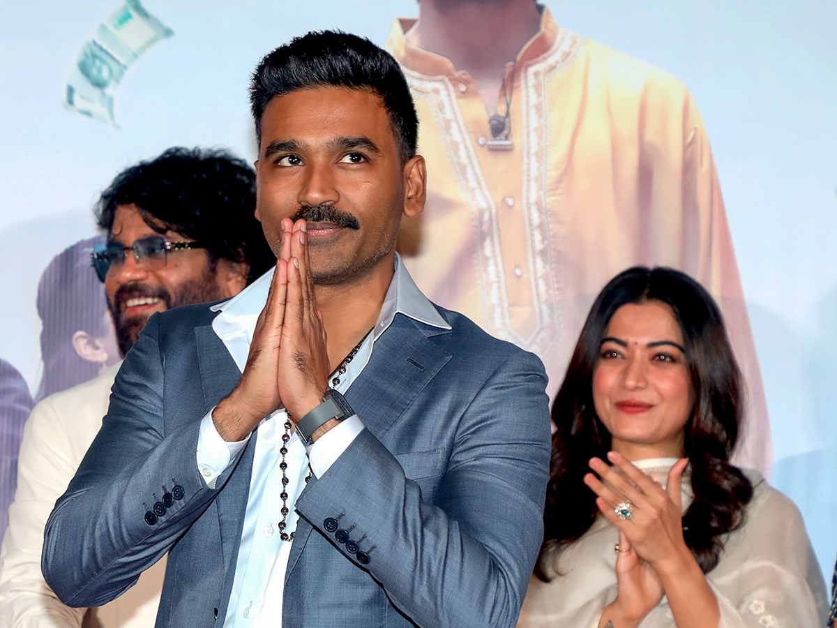 Actor Nagarjuna during the music launch of the upcoming film Kuberaa2