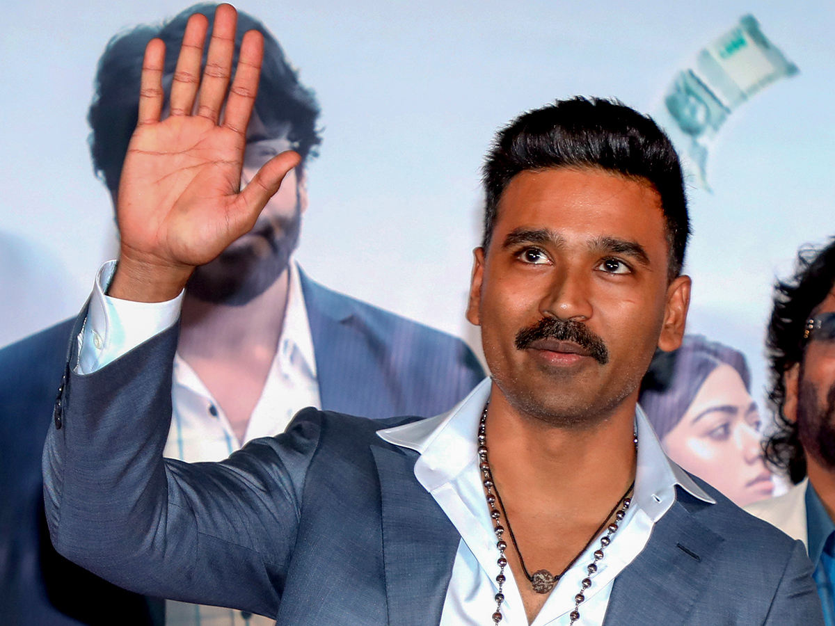 Actor Nagarjuna during the music launch of the upcoming film Kuberaa3