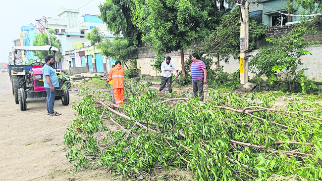 బీభత్సం సృష్టించిన ఈదురుగాలులు 3