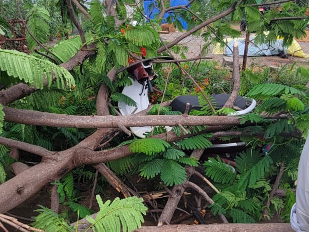 Heavy Hail Storm Rain Lashes In Nizamabad 12