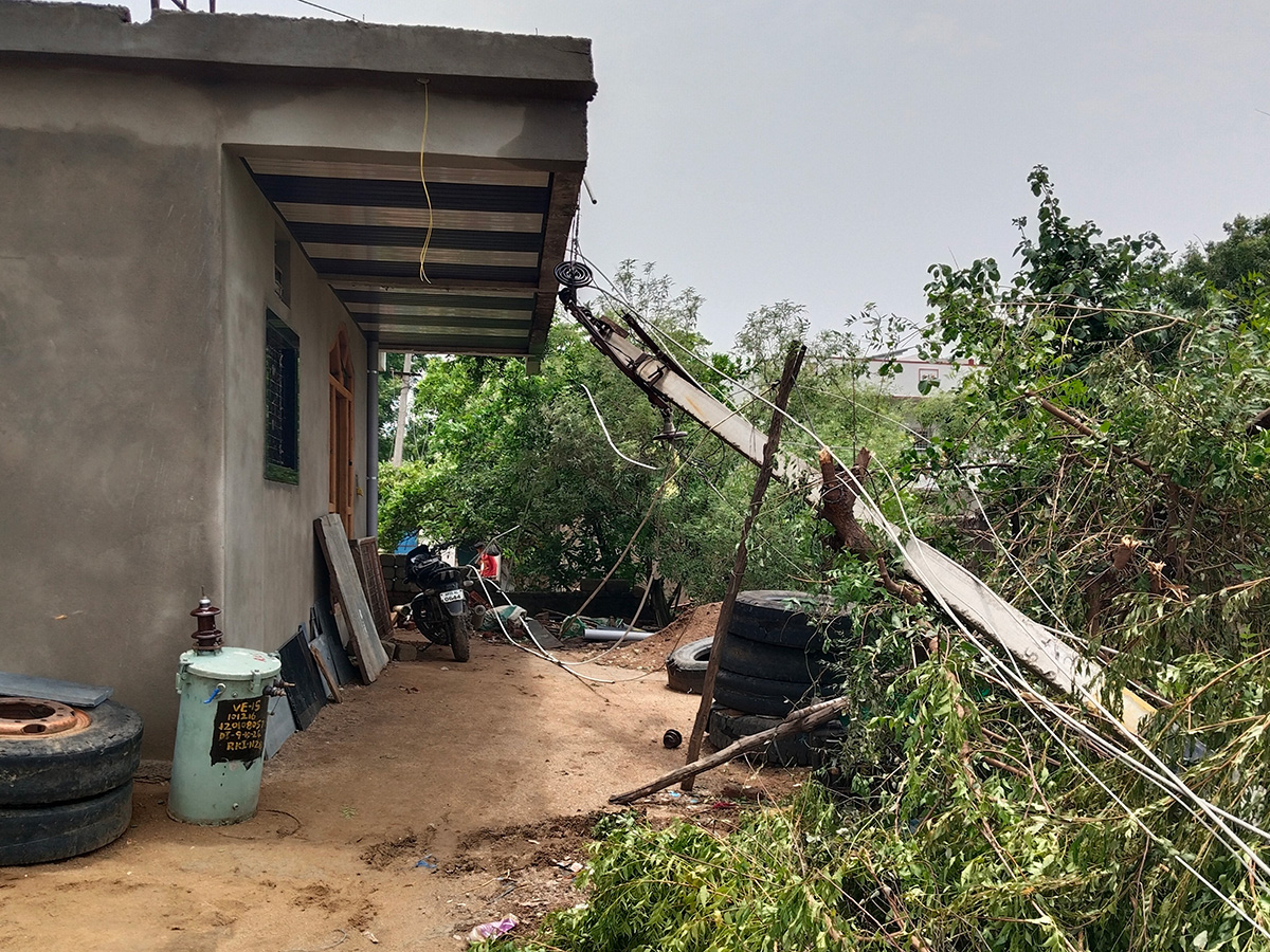 Heavy Hail Storm Rain Lashes In Nizamabad 13