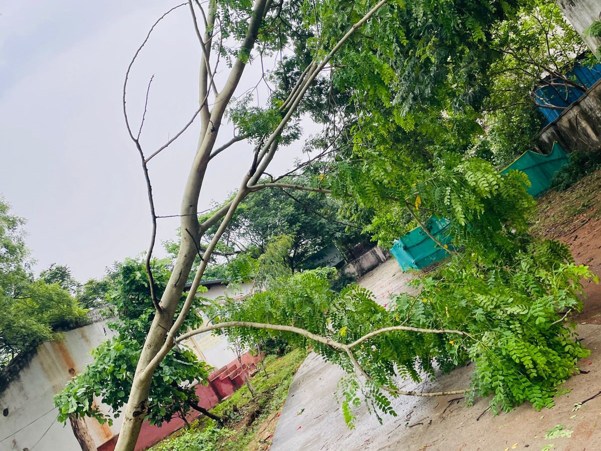 Heavy Hail Storm Rain Lashes In Nizamabad 14