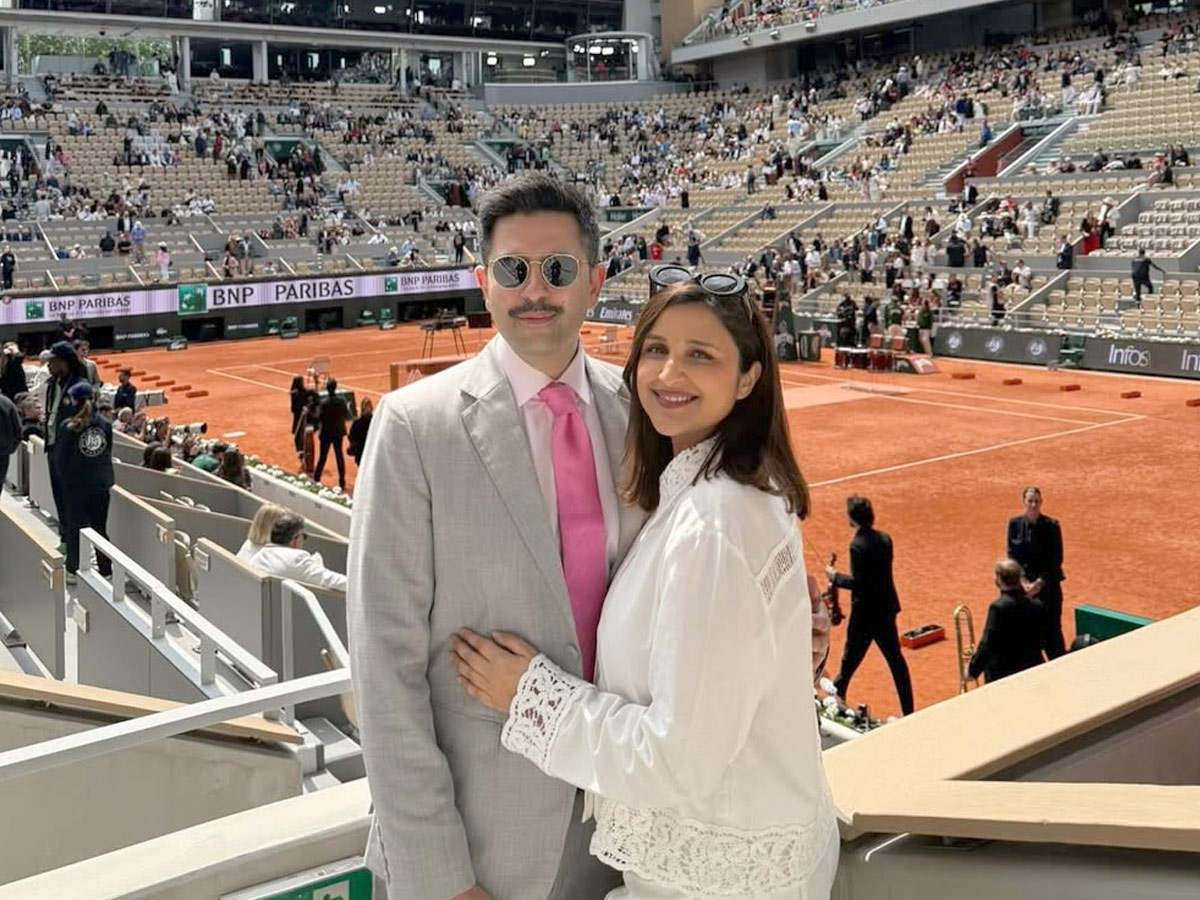 Parineeti Chopra and Raghav Chadha attend the French Open Final in Paris Photos2
