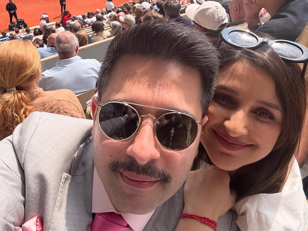 Parineeti Chopra and Raghav Chadha attend the French Open Final in Paris Photos12