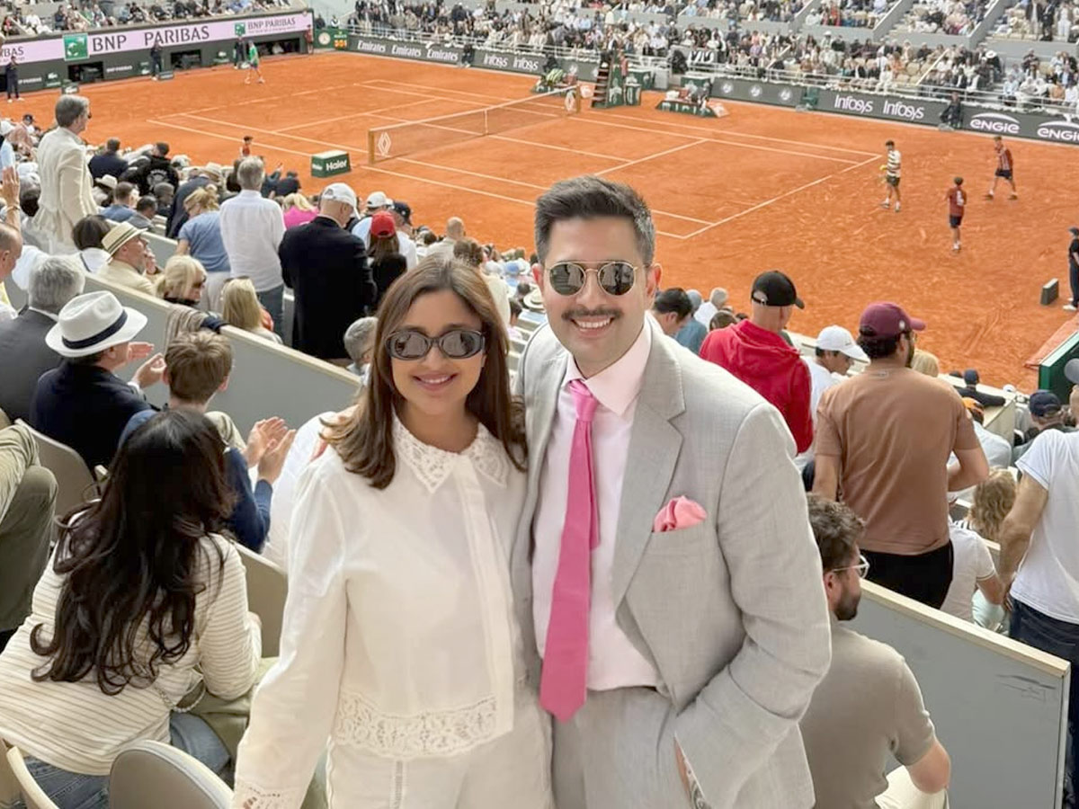 Parineeti Chopra and Raghav Chadha attend the French Open Final in Paris Photos4