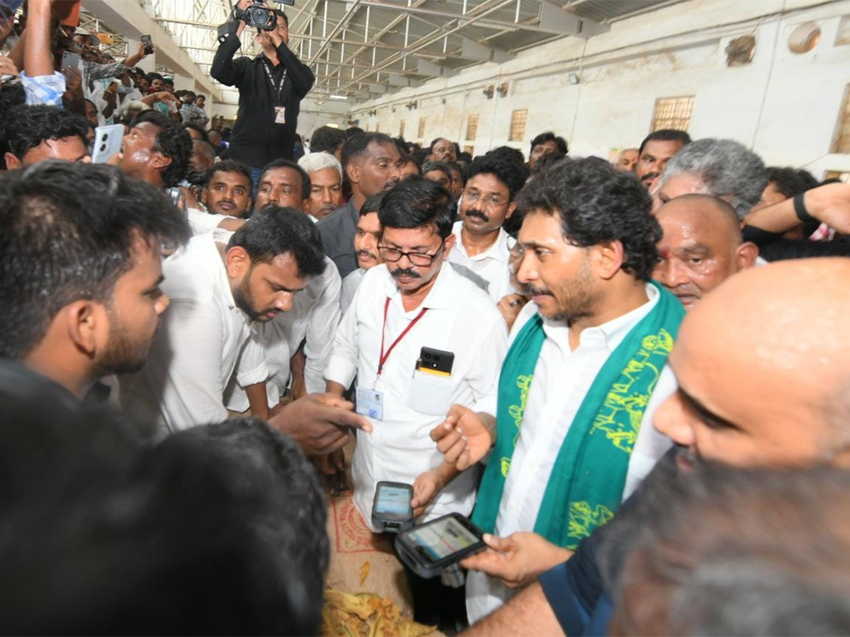 YS Jagan Visit Tobacco Farmers at Podili Prakasam District Photos7
