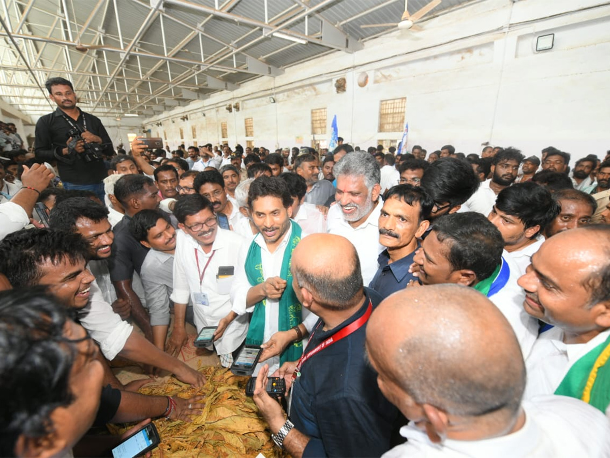 YS Jagan Visit Tobacco Farmers at Podili Prakasam District Photos8