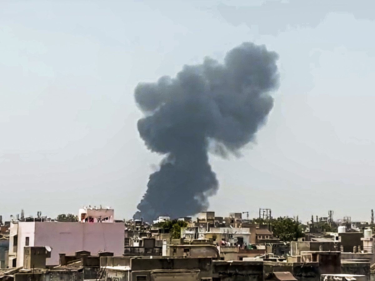 Air India Ahmedabad-London flight crashes near airport in Meghani area Photos5