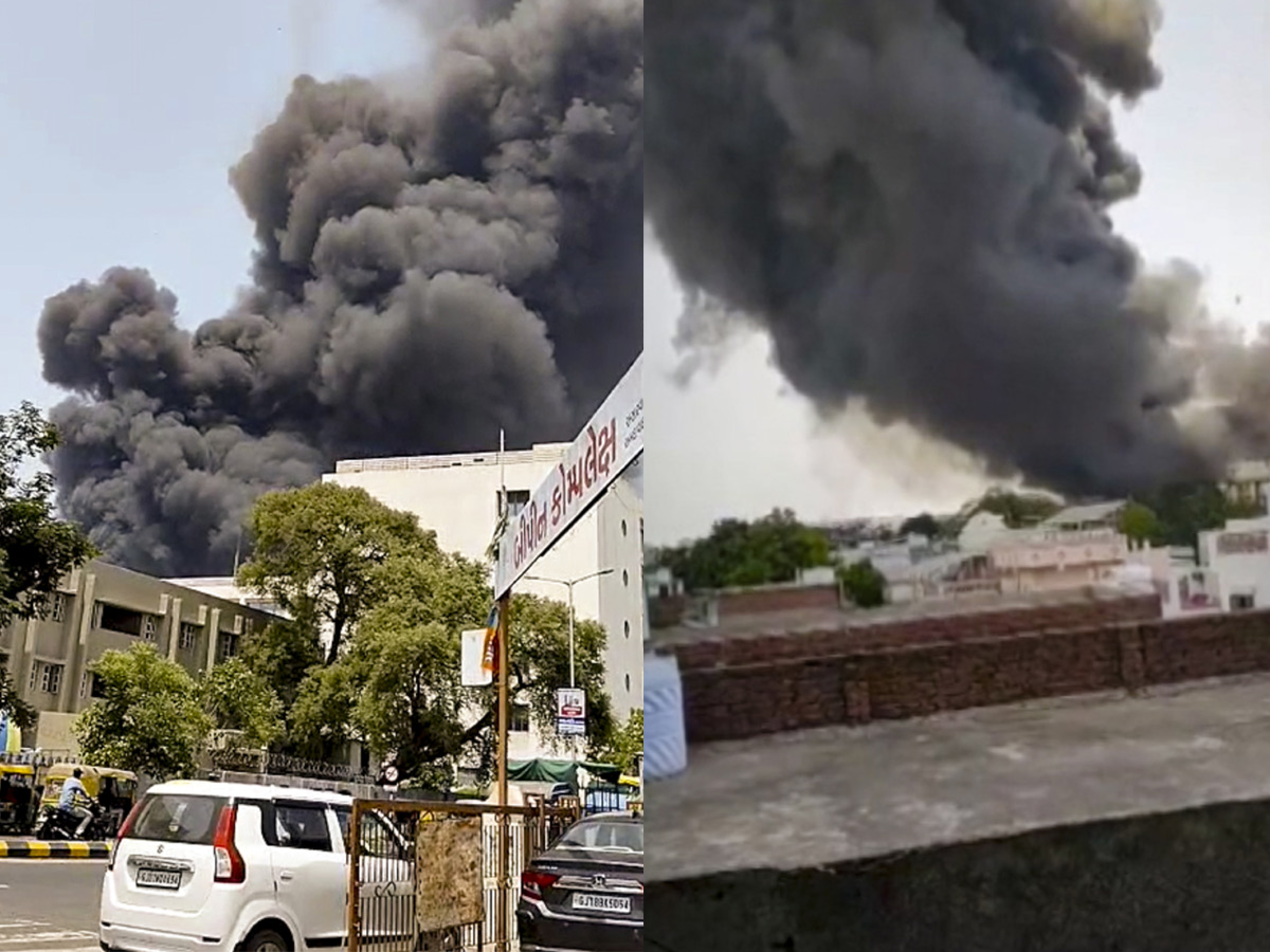 Air India Ahmedabad-London flight crashes near airport in Meghani area Photos7