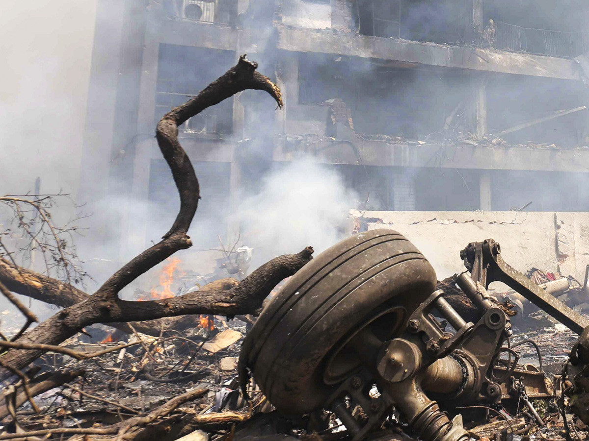 Air India Ahmedabad-London flight crashes near airport in Meghani area Photos14