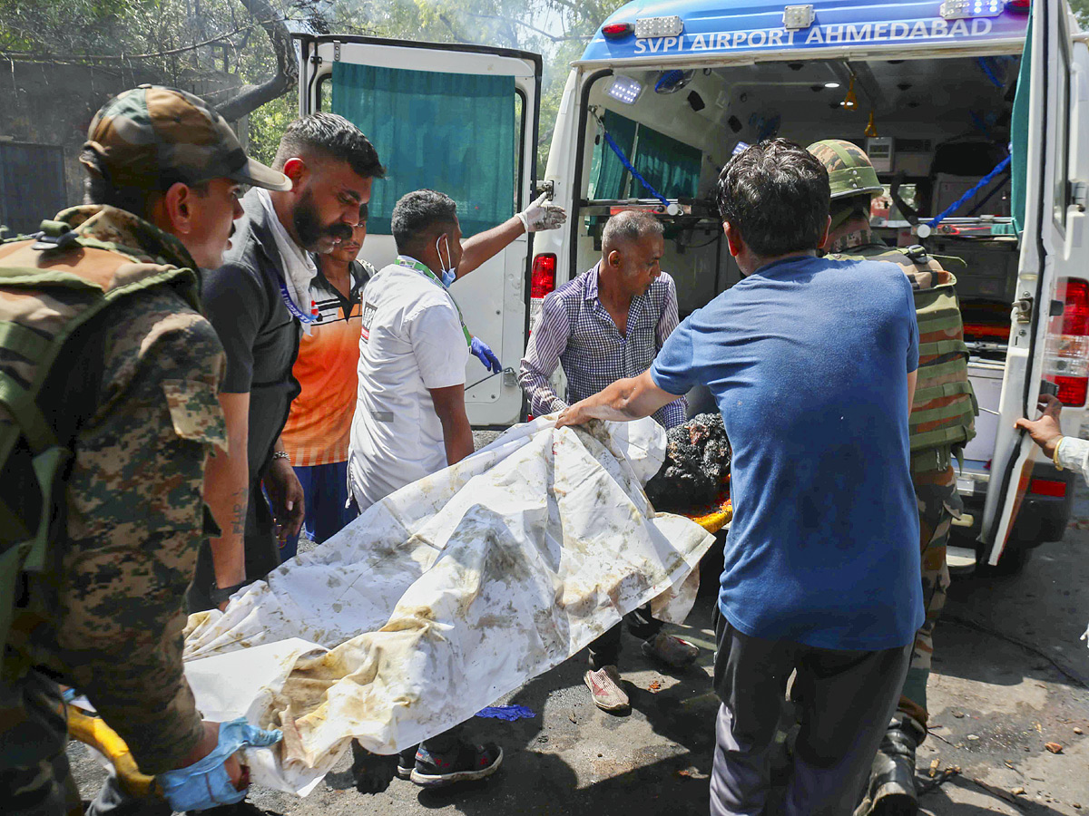 Air India Ahmedabad-London flight crashes near airport in Meghani area Photos19