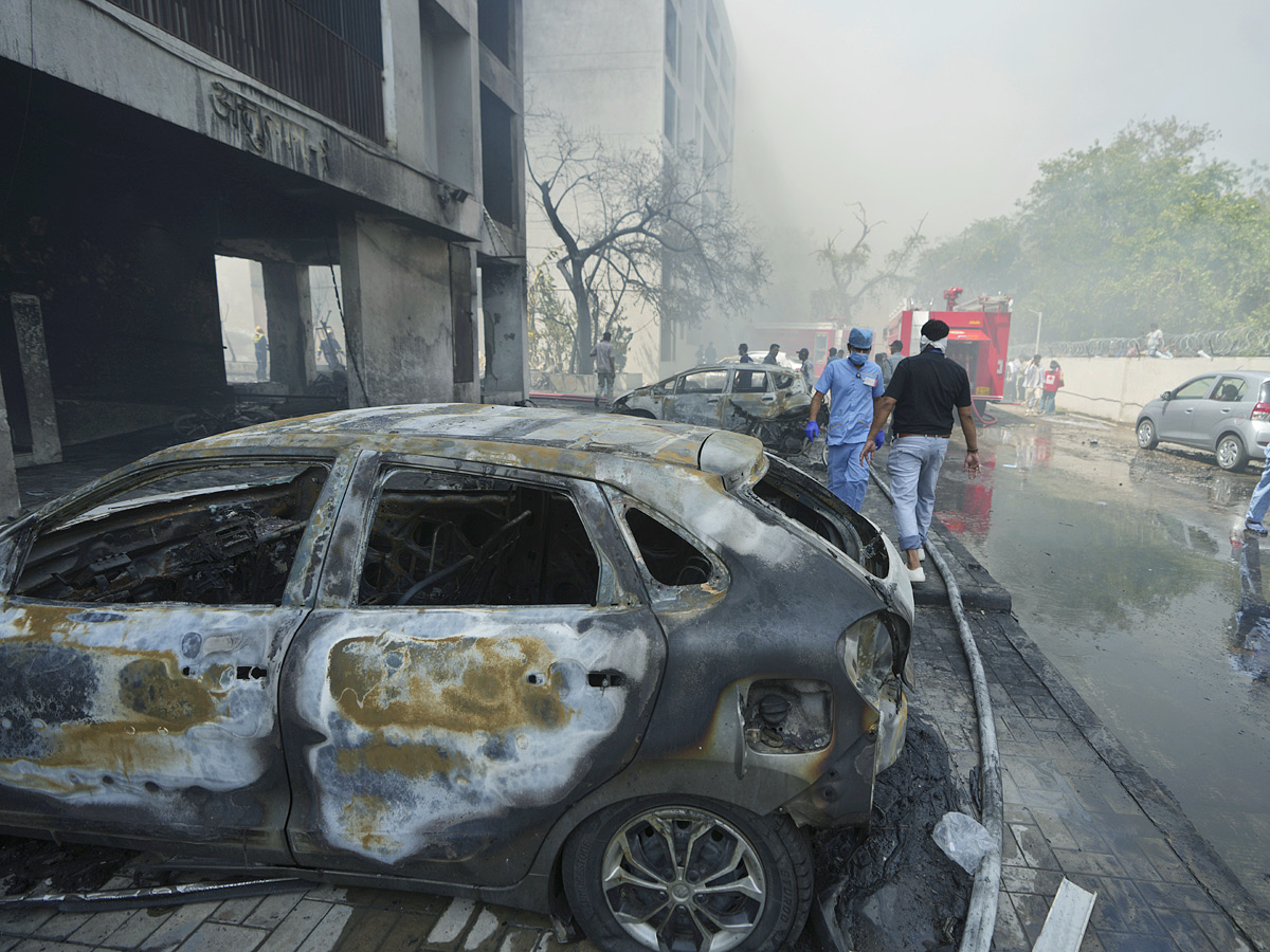 Air India Ahmedabad-London flight crashes near airport in Meghani area Photos24