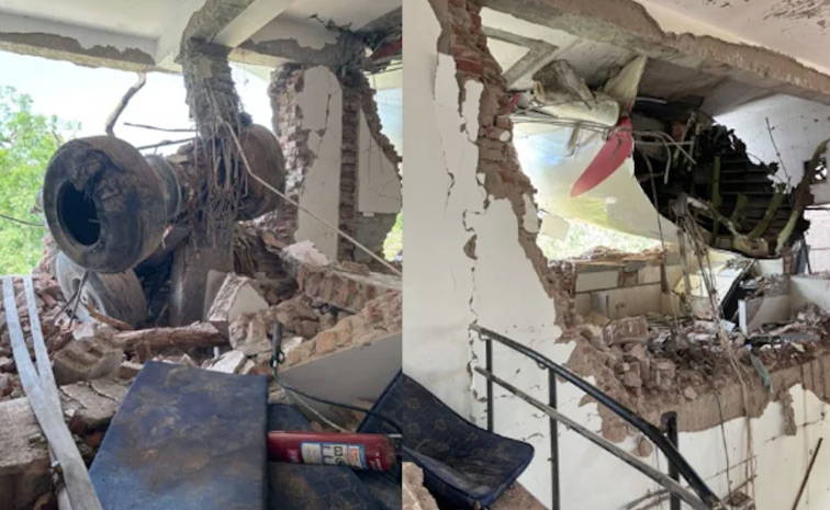 Air India Ahmedabad-London flight crashes near airport in Meghani area Photos27