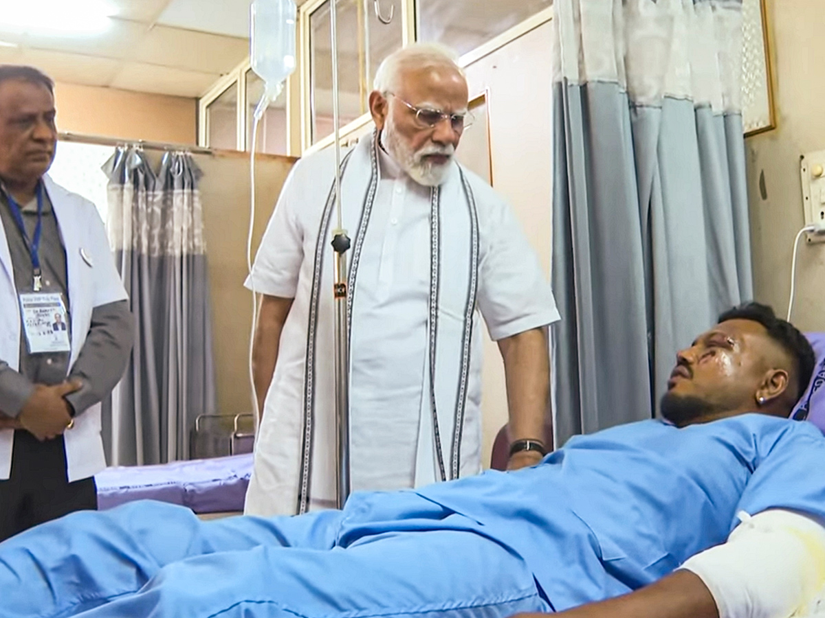 Narendra Modi visits the site of the Air India plane crash in Ahmedabad10