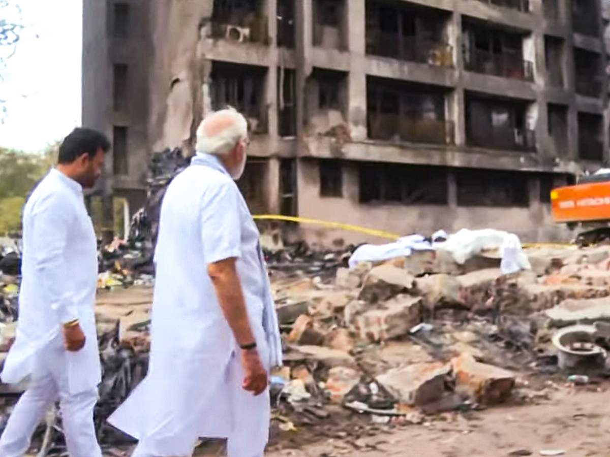 Narendra Modi visits the site of the Air India plane crash in Ahmedabad14