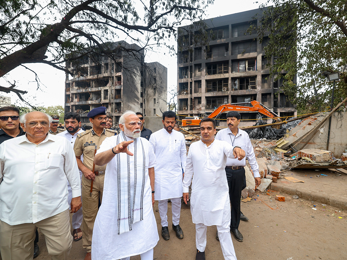 Narendra Modi visits the site of the Air India plane crash in Ahmedabad16