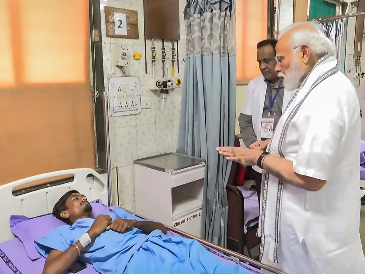 Narendra Modi visits the site of the Air India plane crash in Ahmedabad6